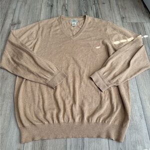 L.L. Bean Men's V-Neck Sweater in Tan Sz XXLarge